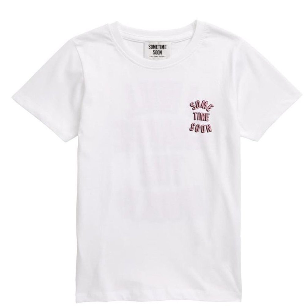 NEW! Sometime Soon 'Revolution' TEE in WHITE (2Y)